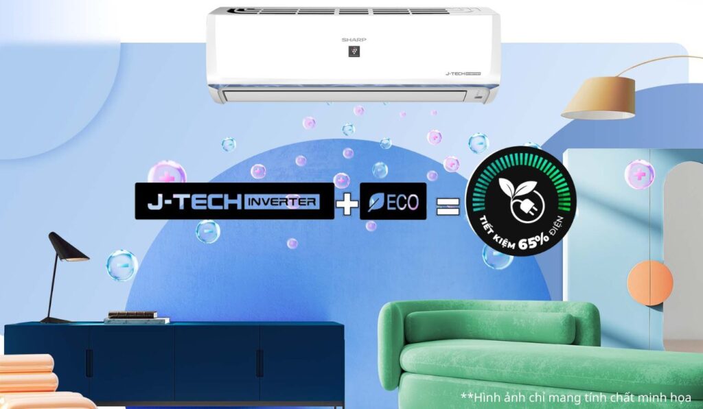 Máy lạnh SHARP 1.0Hp - Inverter AH-XP10BSW